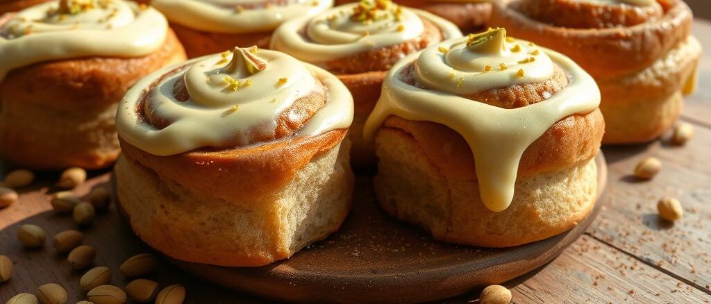 Zimtschnecken mit Pistaziencreme